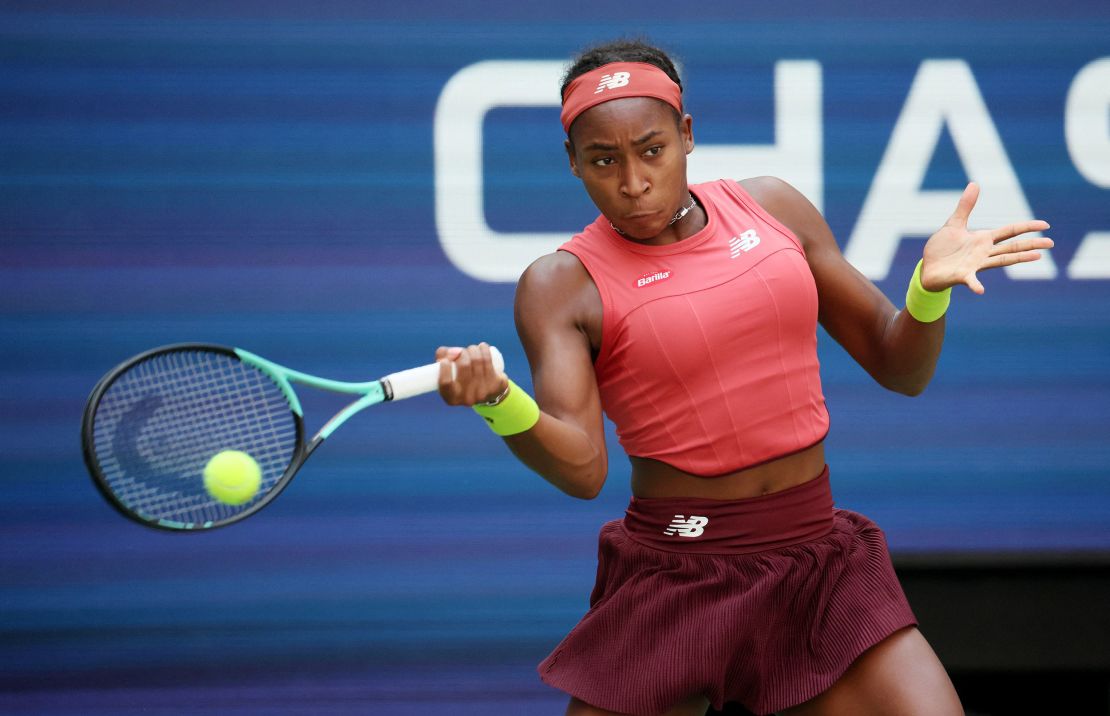 Gauff has now reached her second ever singles semifinal at a grand slam. 