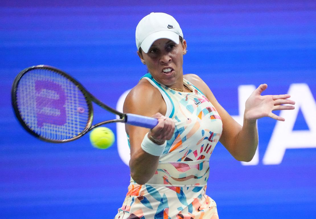 Madison Keys easily defeats American counterpart Jessica Pegula to advance to the quarterfinals of the US Open.