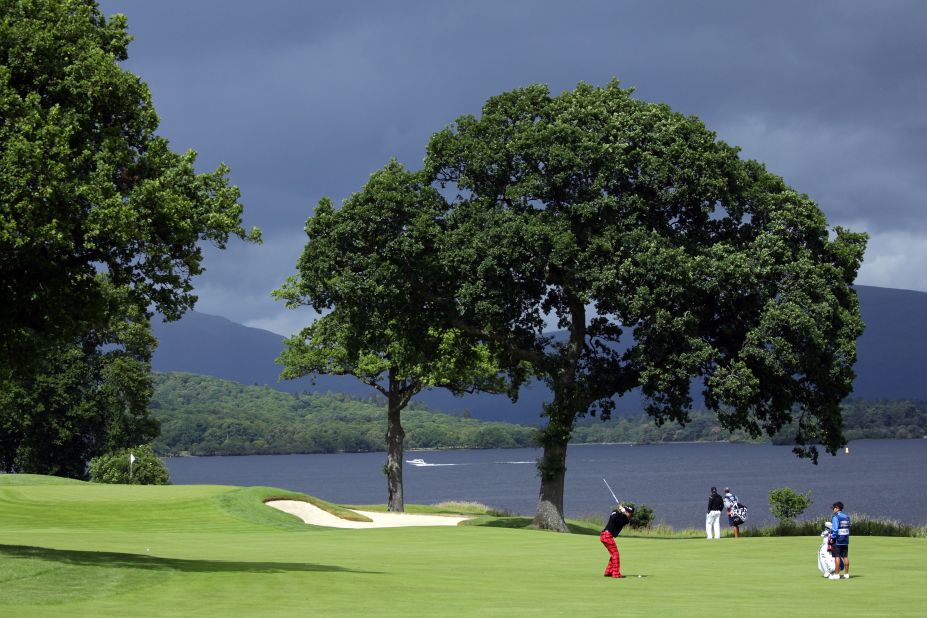 <strong>Loch Lomond: </strong>It's<strong> </strong>a relatively recent addition to Scotland's golfing repertory, designed by former US golf star Tom Weiskopf and Jay Morrish and opened in 1993, but its setting between mountains and water in the grounds of the ruined medieval castle ensures its a regular in lists of the world's best courses. 
