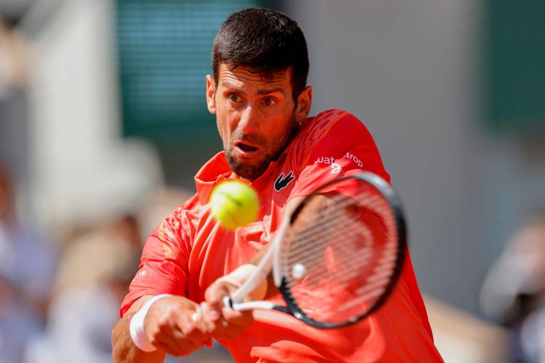 Novak Djokovic begins his French Open journey with a victory, matching Roger Federer’s record.