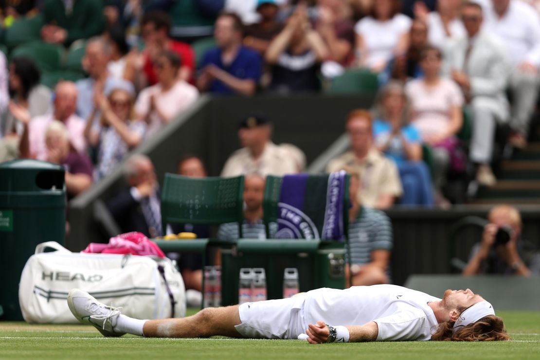 Novak Djokovic fought hard to advance to the semifinals of Wimbledon, defeating Andrey Rublev in a tough match. The Serbian tennis player overcame his opponent to secure his spot in the next round. This victory sets Djokovic up for a potential shot at the Wimbledon title. He will continue his journey in the tournament, hoping to come out on top and lift the trophy. This exciting match was covered by CNN and received a lot of attention from viewers.

Novak Djokovic persevered to make it to the semifinals of Wimbledon, emerging victorious against Andrey Rublev in a challenging battle. The Serbian athlete triumphed over his rival, securing his place in the next stage of the tournament. This win puts Djokovic in a prime position to potentially claim the Wimbledon championship. He will continue his pursuit of the title, determined to emerge as the ultimate victor and lift the coveted trophy. This thrilling event was extensively covered by CNN and garnered significant interest from audiences.