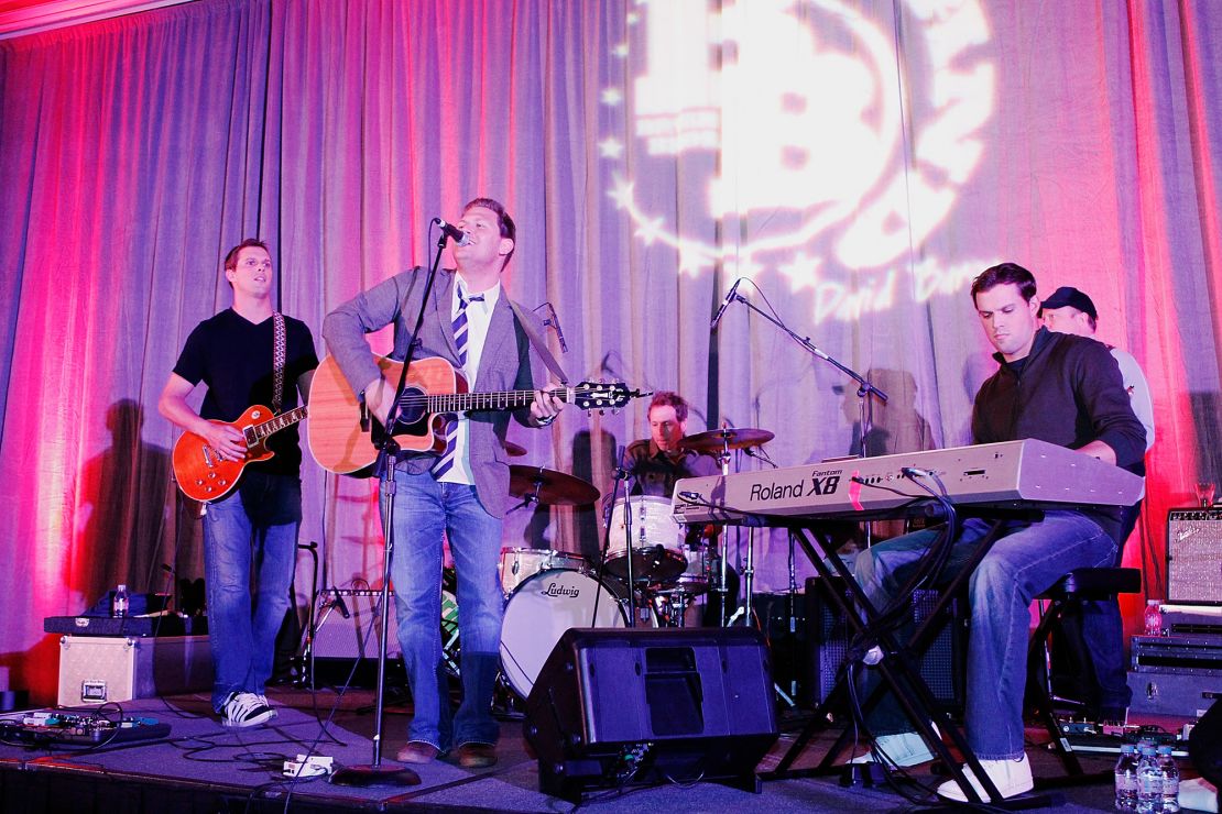 Mike (left) and Bob (right) perform at La Quinta Resort in California in 2010. 