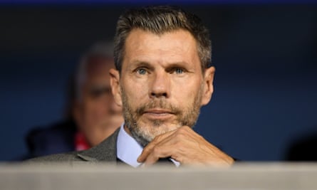 Former footballer Zvonimir Boban looks on prior to kick off of the UEFA Champions League group E match between Dinamo Zagreb and AC Milan in October 2022.