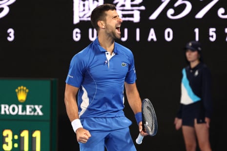 Djokovic defeats Popyrin while Tsitsipas and Sabalenka emerge as victors in the Australian Open – live updates.