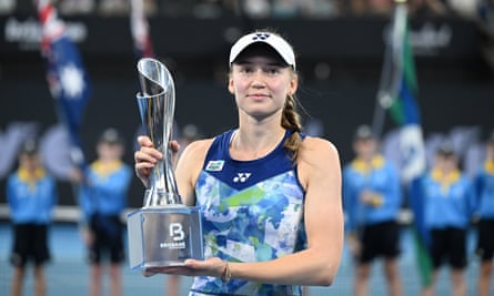 Elena Rybakina dominates Aryna Sabalenka to claim the Brisbane International title.