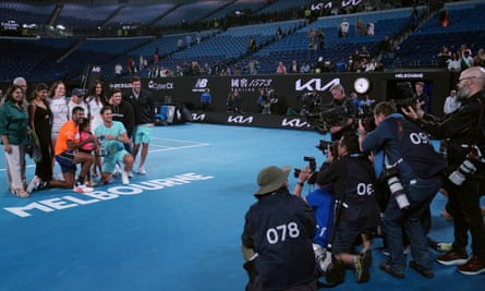 Despite local hero Matthew Ebden winning the Australian Open men’s doubles title with Rohan Bopanna, the final struggled to attract a crowd.