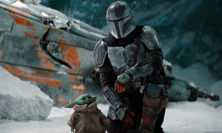 A scene from “The Mandalorian.”