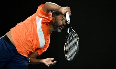 India’s Rohan Bopanna nailed an ace on match point to send he and partner Matthew Ebden of Australia into the Australian Open doubles final.