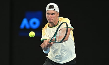 Novak Djokovic emerges victorious after a grueling four-hour match against Dino Prizmic at the Australian Open.