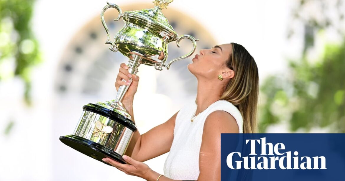 Video shows Aryna Sabalenka celebrating her victory at the Australian Open with her enthusiastic team.