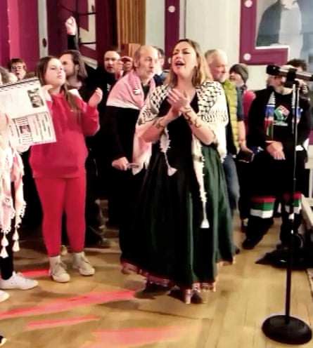 Charlotte Church refutes claims of antisemitism following performance of pro-Palestinian tune.