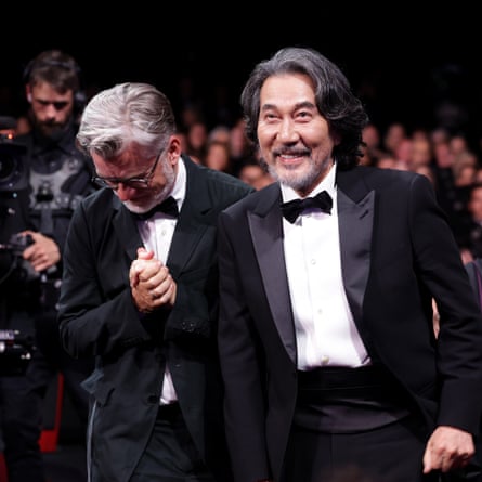 The winner is … Yakusho with Wim Wenders at Cannes.