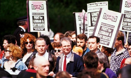Smith and Tatchell on the march.