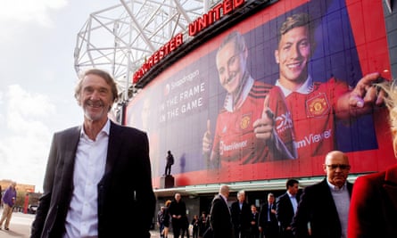 Jim Ratcliffe outside Old Trafford