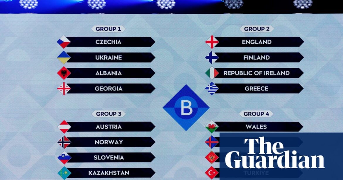 The draw for the Nations League has resulted in a rematch between England and the Republic of Ireland.