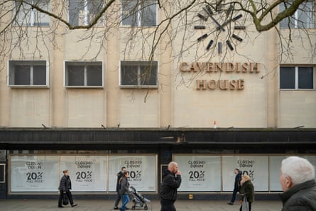 The town of Cheltenham joins others in grieving the closure of a beloved department store, described as “big mausoleums of stuff”.