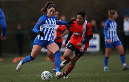 Vicky Losada plays in the FA Cup for Brighton