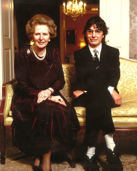 Tom Hibbert with Margaret Thatcher in 1987.