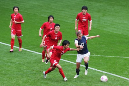 North Korea playing the USA at Old Trafford in 2012