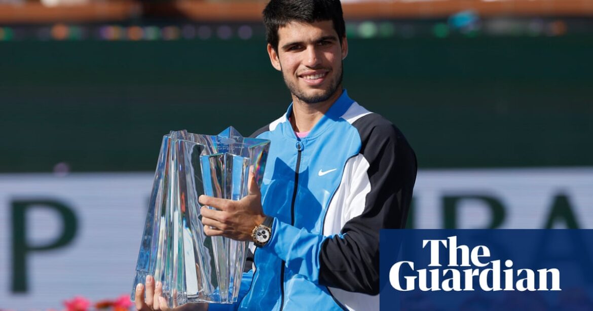 Alcaraz wins the Indian Wells championship, defeating Medvedev in a thrilling final match – watch the video footage.