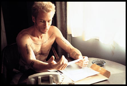 Guy Pearce in Memento.