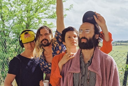 Big Thief (l-r): Buck Meek, Max Oleartchik, Adrianne Lenker, James Krivchenia.