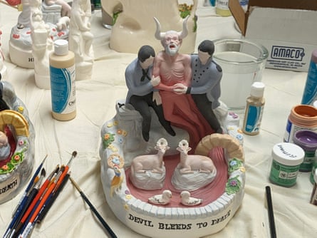 Nick Cave’s ceramic sculpture Devil Bleeds to Death