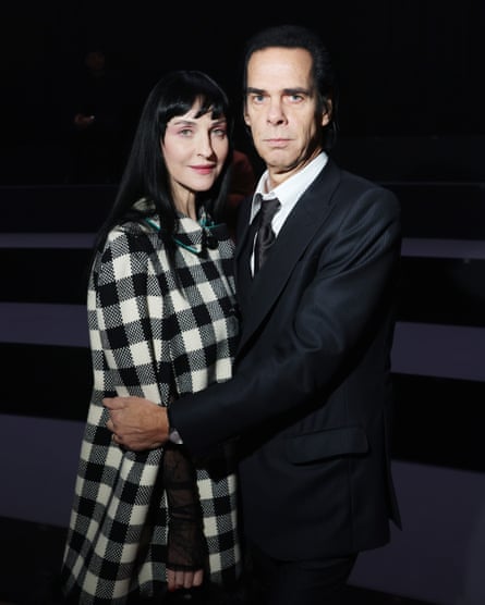 Susie and Nick Cave at Milan fashion week in 2023