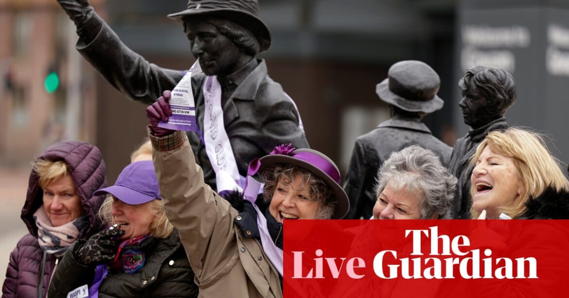 The tenth government refuses to promise compensation for the thousands of women affected by changes to pension plans – live coverage of UK politics.