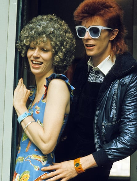 ‘Tall, cool and bold as brass’ … Bowie and his first wife, Angie.