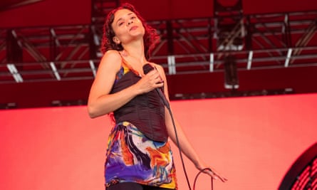 Erika de Casier performs during the the first weekend of the Coachella Valley Music and Arts Festival at the Empire Polo Club on Saturday, April 13, 2024, in Indio, Calif. (Photo by Amy Harris/Invision/AP)