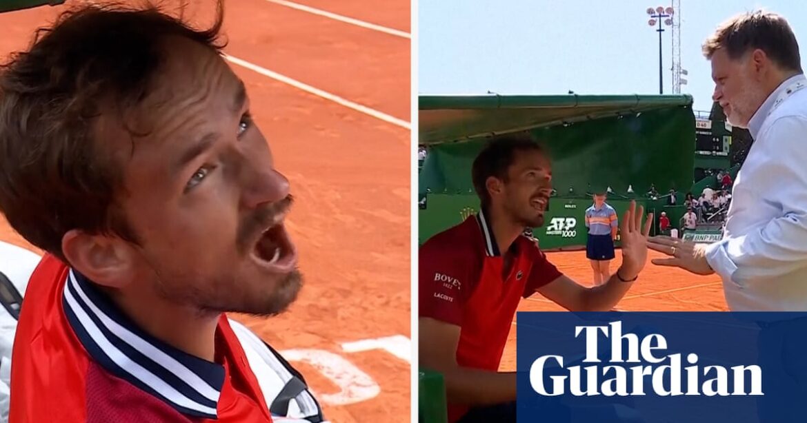 ‘It’s out!’: Medvedev rages at officials in two different outbursts at Monte Carlo – video