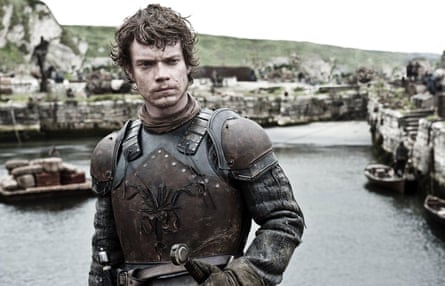 Alfie Allen as Theon Greyjoy in Game of Thrones.