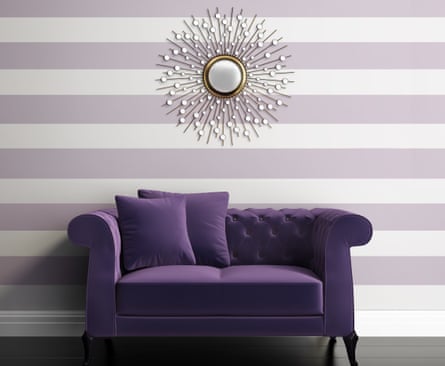 purple striped wallpaper