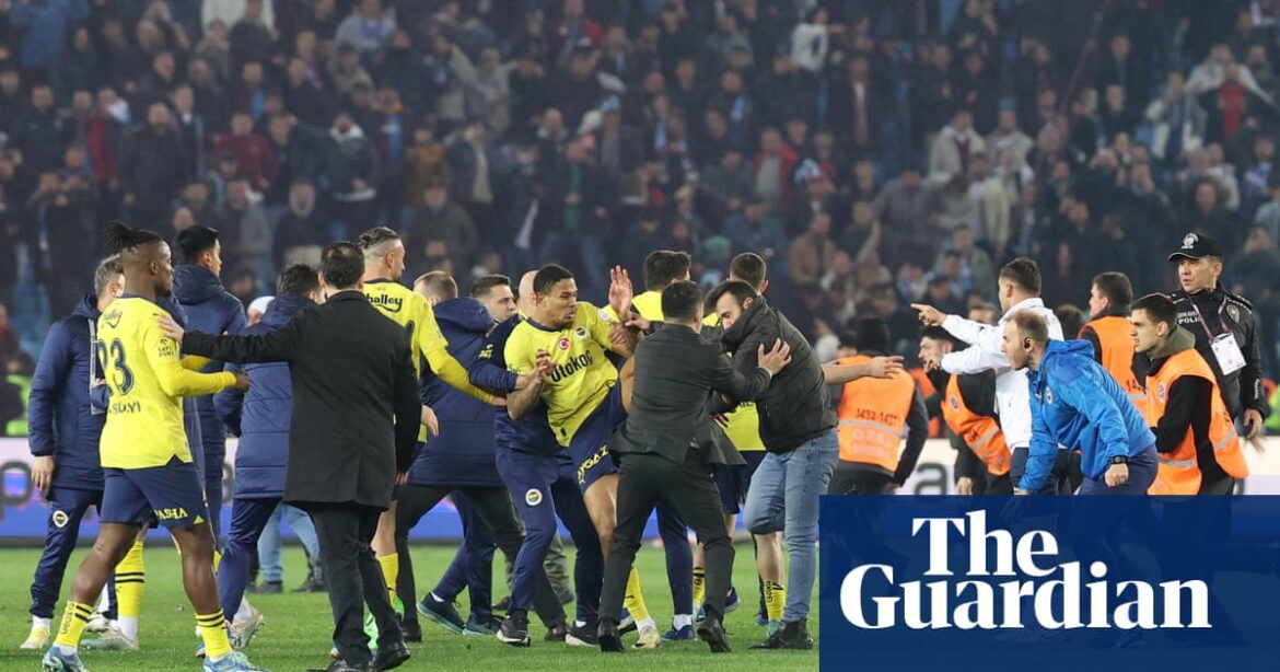 Trabzonspor given six-game spectator ban after fans attack Fenerbahce players