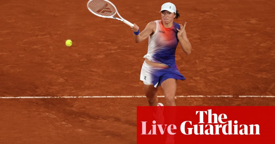 French Open 2024: Iga Swiatek v Naomi Osaka, Alcaraz advances – live