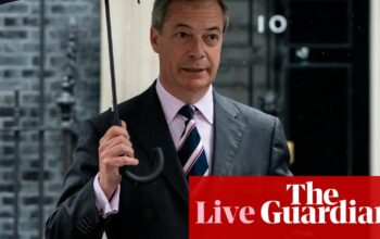 Theresa May says Farage should not be allowed to join Tory party – UK politics live