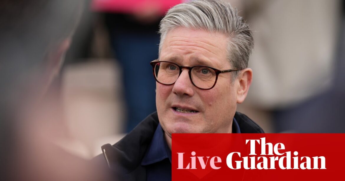 UK politics live: Starmer heads to Dover to unveil Labour’s immigration stance