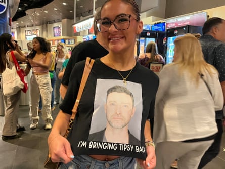 ‘Give a guy a break!’: Justin Timberlake celebrated by moms, gen z fangirls and Martin Scorsese at New York show