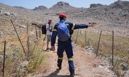 A search team in Symi, Greece.