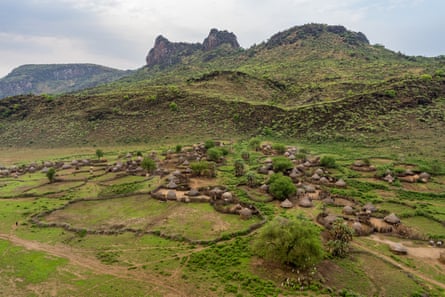 Kassangor, a community of traditional Jie villages in Boma national park, South Sudan.