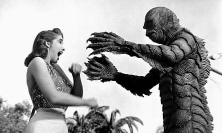 Julie Adams and Ben Chapman in Creature from the Black Lagoon.