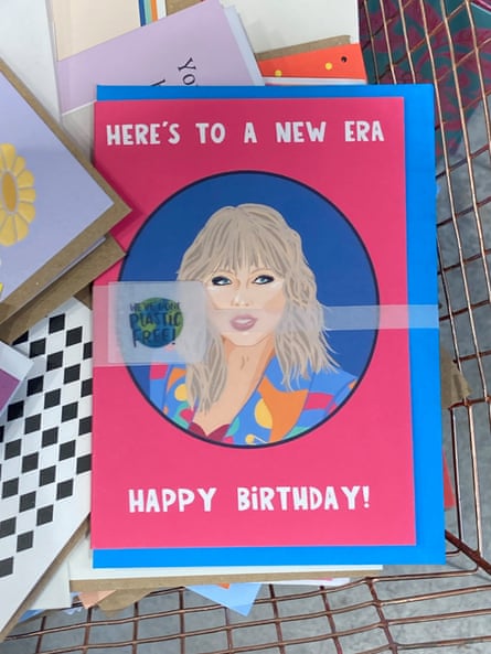 A Taylor Swift birthday card