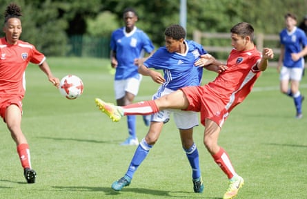 Jude Bellingham plays a youth game for Birmingham in 2015.