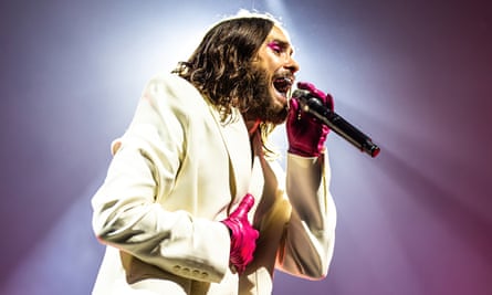 Thirty Seconds to Mars review – Jared Leto gives half-empty arena his full attention