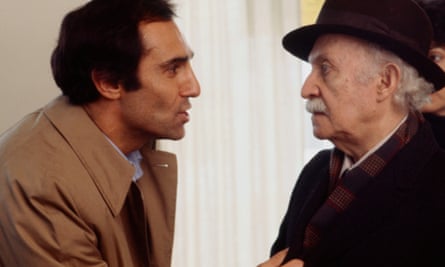 With Lee Strasberg in The Last Tenant’Unspecified - 1978: (L-R) Tony Lo Bianco, Lee Strasberg appearing in the ABC tv movie ‘The Last Tenant’. (Photo by Ken Regan /Disney General Entertainment Content via Getty Images)