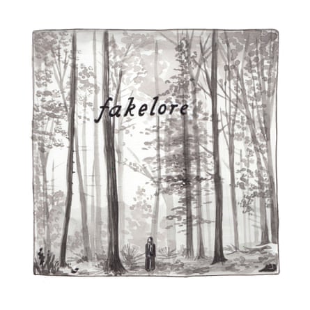 Illustration of the Taylor Swift album cover for Folklore renamed Fakelore