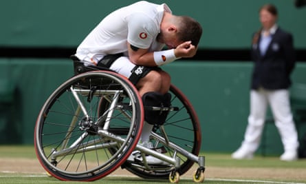 Alfie Hewett earns career grand slam with Wimbledon wheelchair singles title