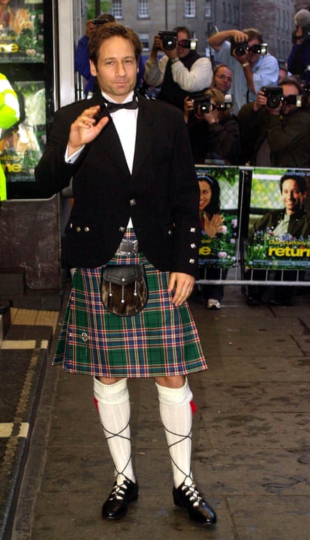 ‘I do enjoy wearing kilts’ … Duchovny.