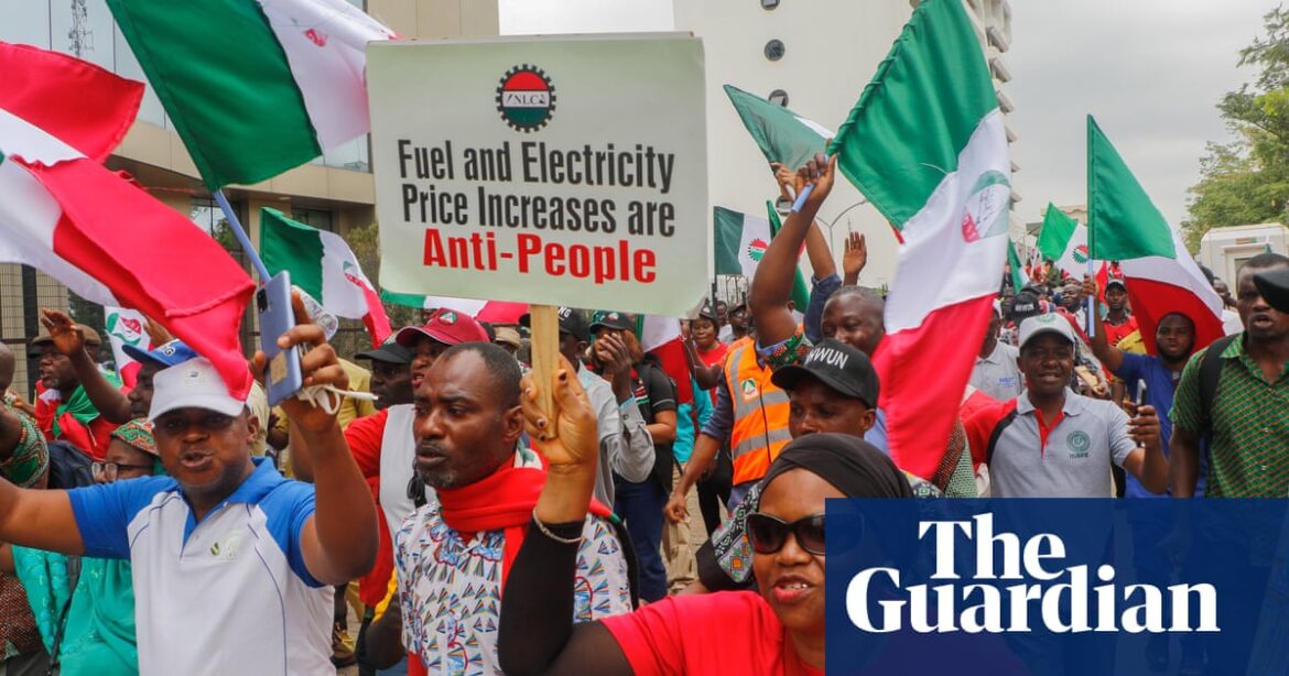 Demonstrators in Nigeria gather days early for anti-government protests